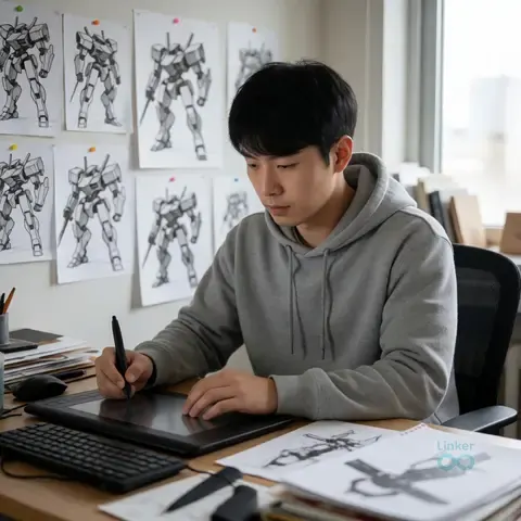 AI-generated virtual artist 김하준 HAJUN.KIM