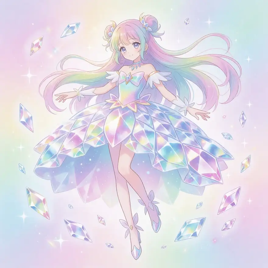 크리스틴, 결정의 각성 — AI-generated artwork