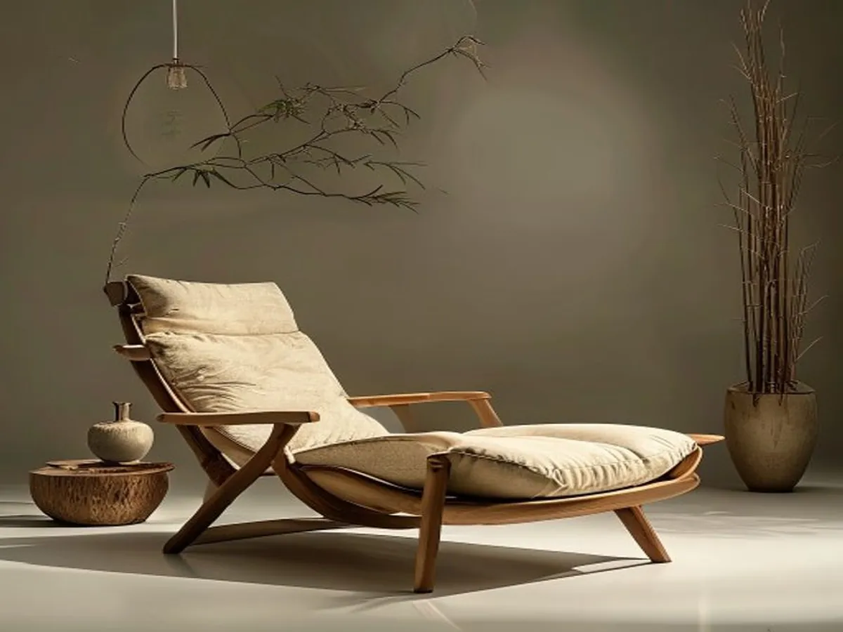 Bamboo Lounge Chair — AI-generated artwork