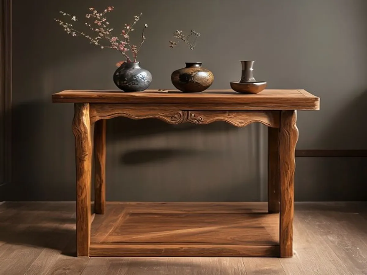 Lacquer Side Table — AI-generated artwork