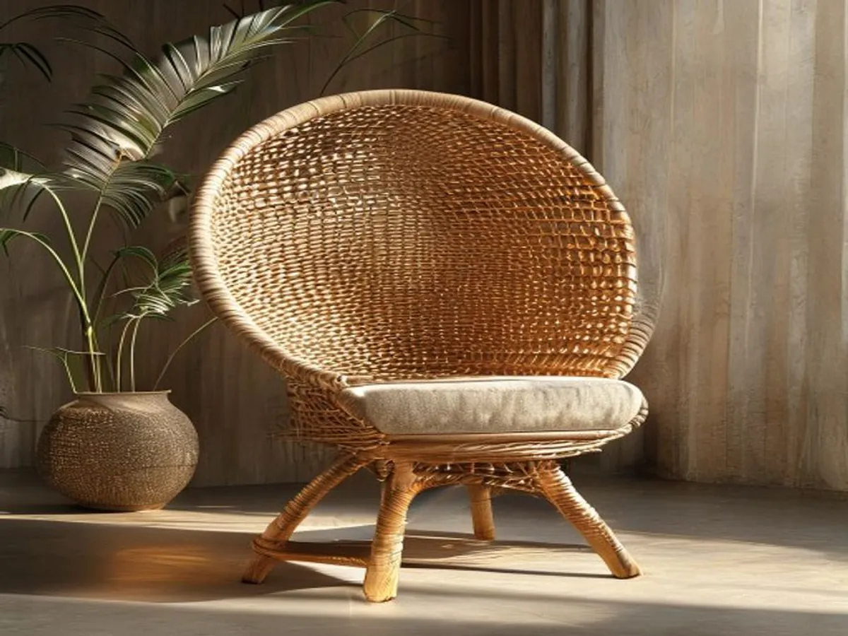 Woven Dome Chair — AI-generated artwork