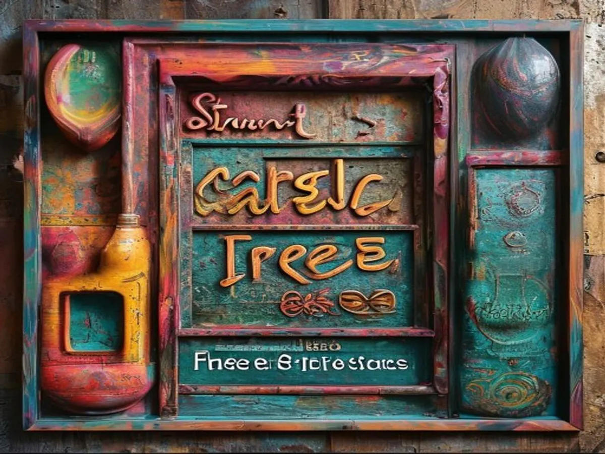 Street Fresco Detail — AI-generated artwork