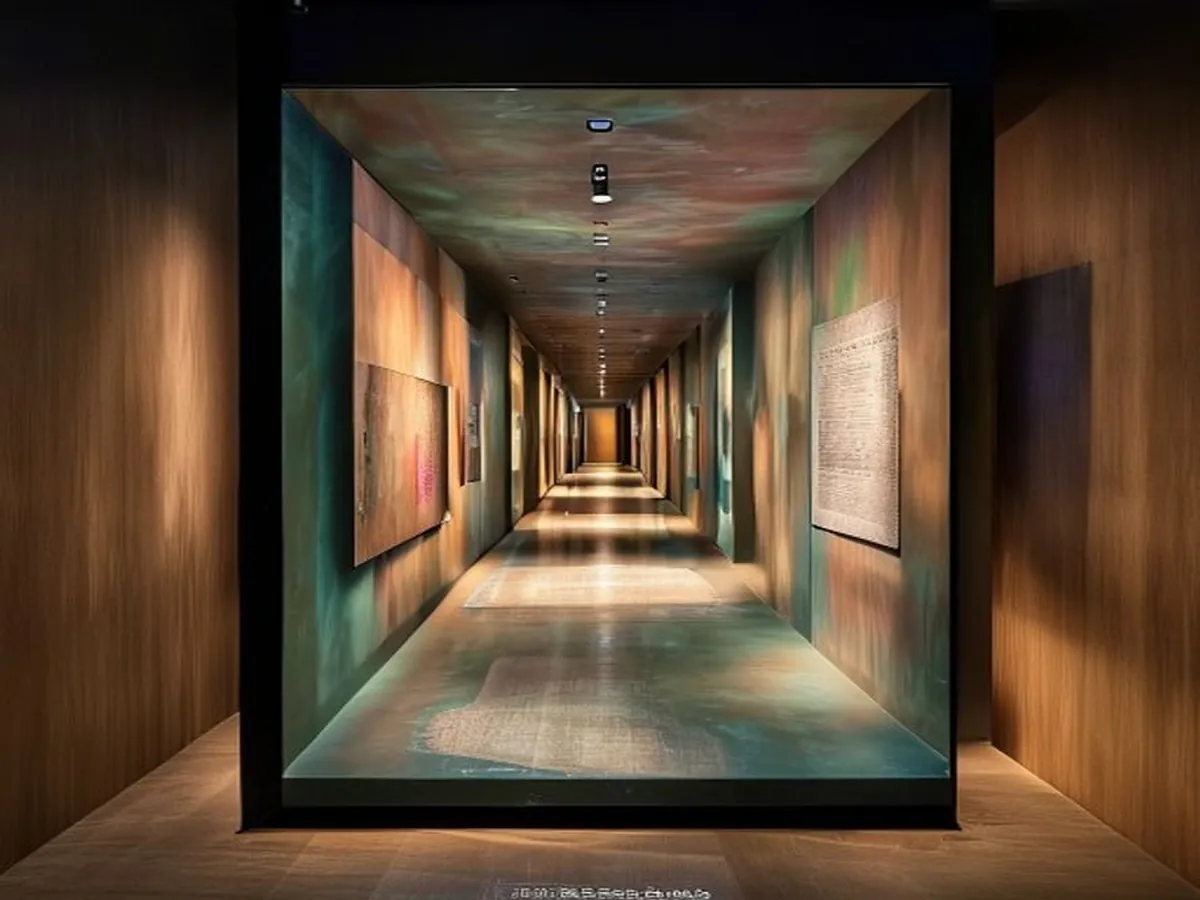 Light Field Corridor — AI-generated artwork