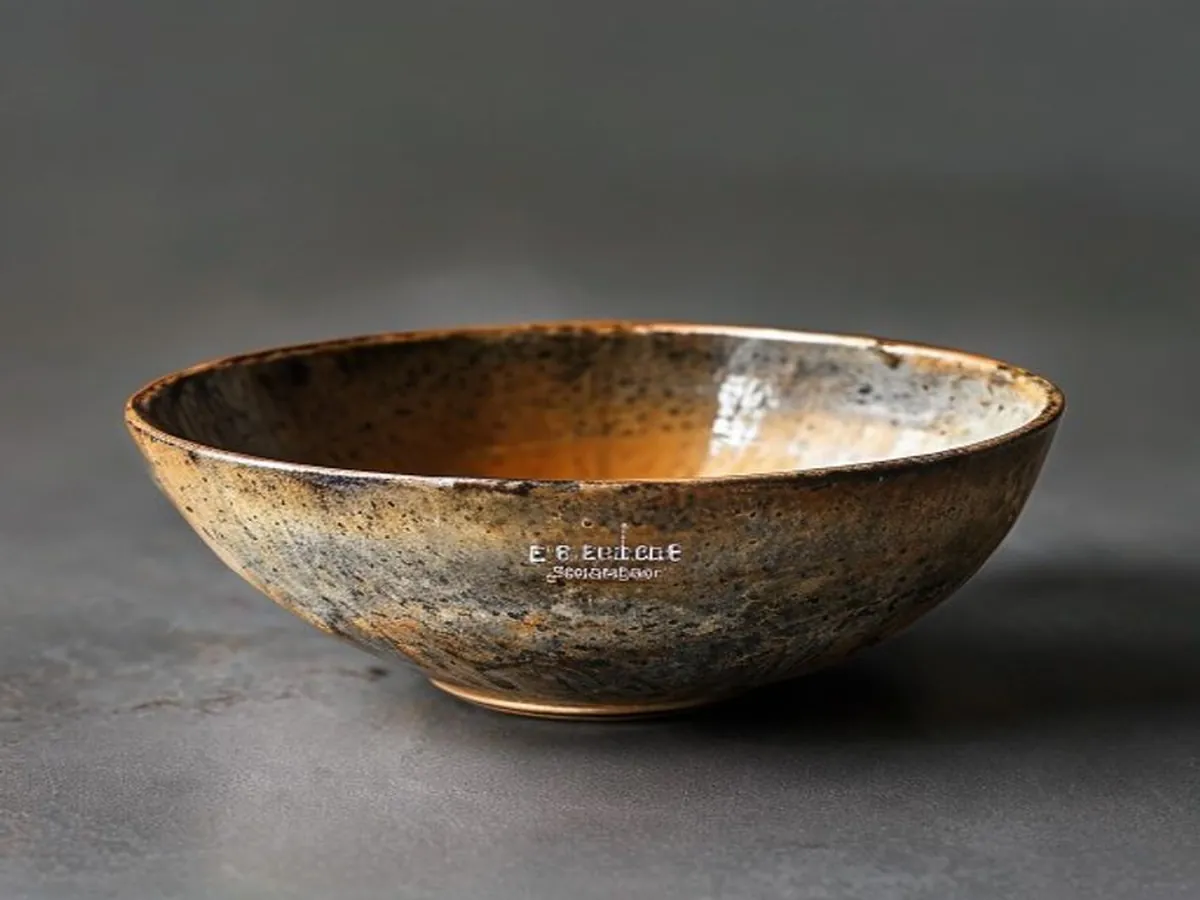 Crackle Tea Bowl Pair — AI-generated artwork