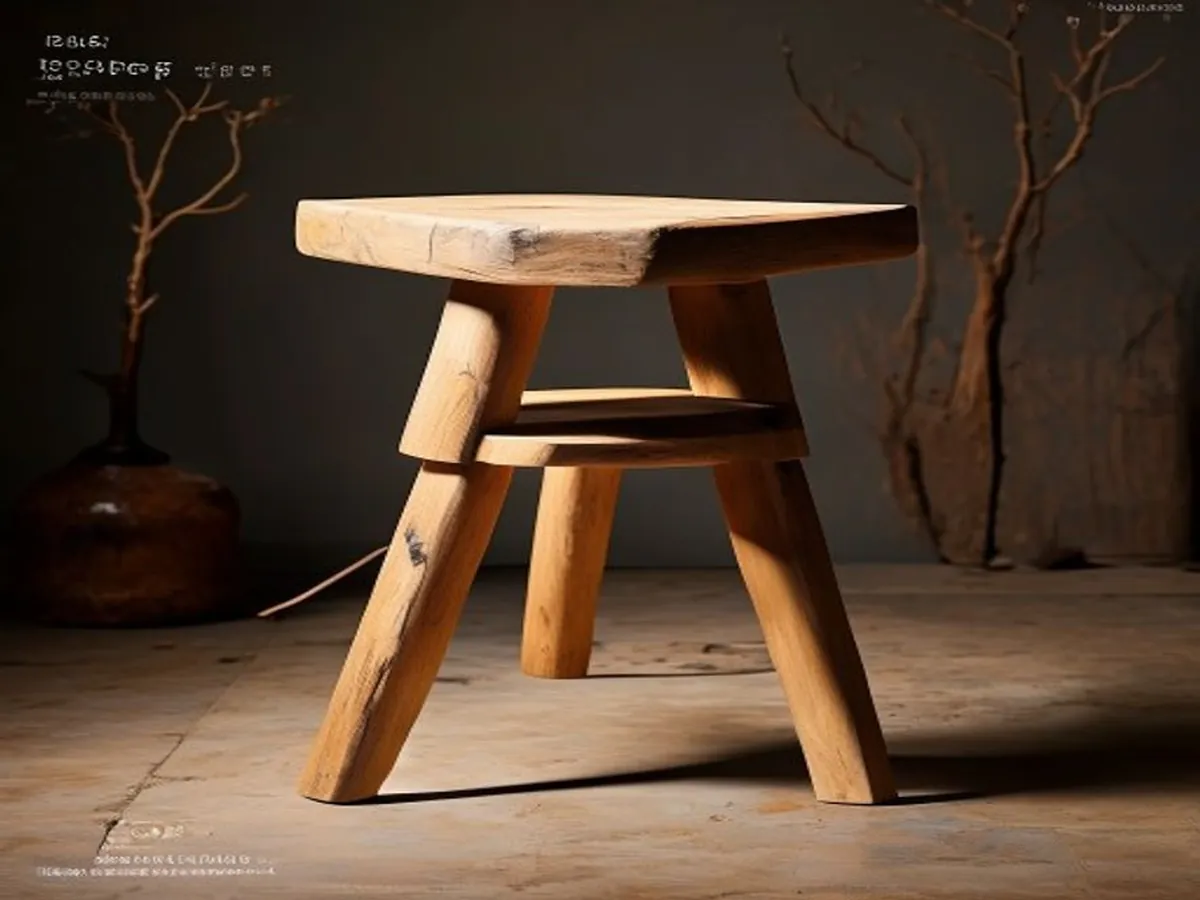 Restored Heritage Stool — AI-generated artwork