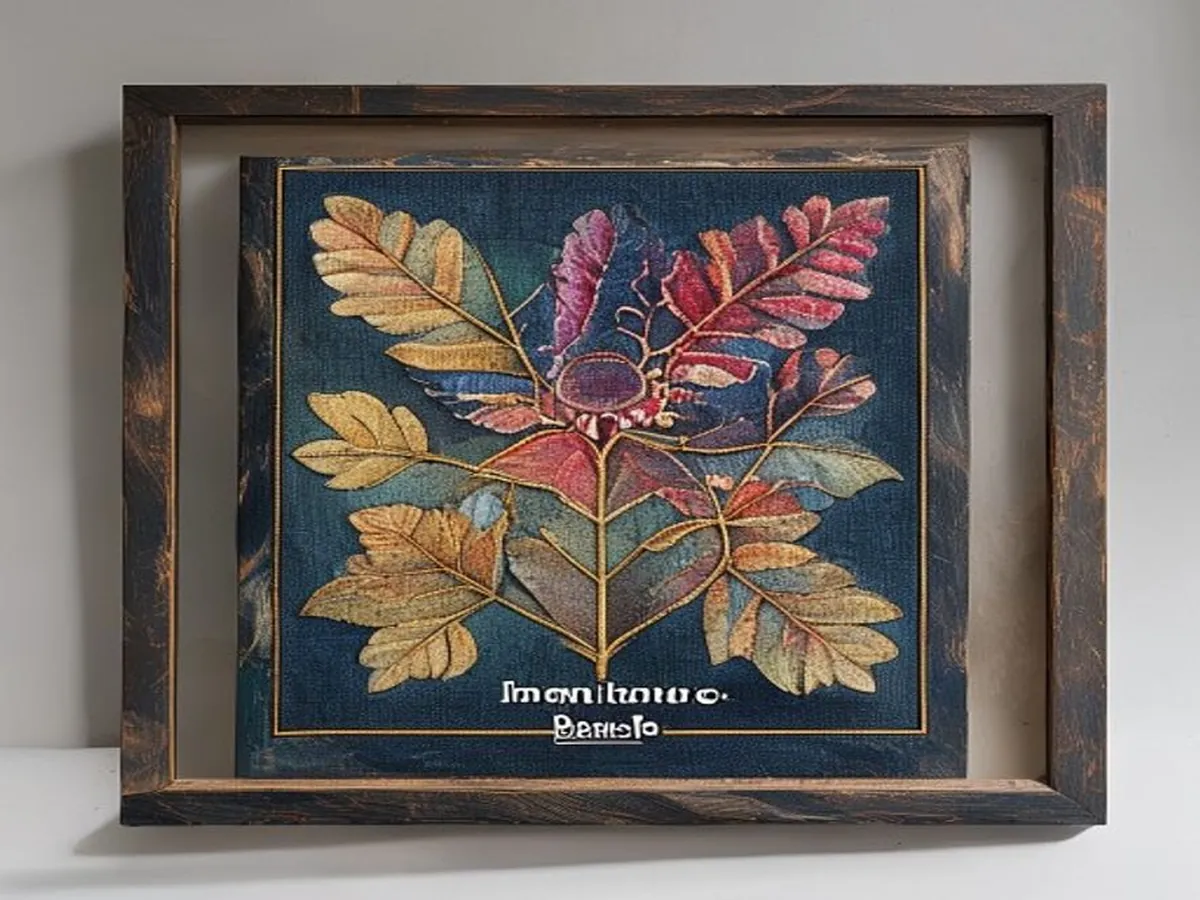 Indigo Boro Panel — AI-generated artwork
