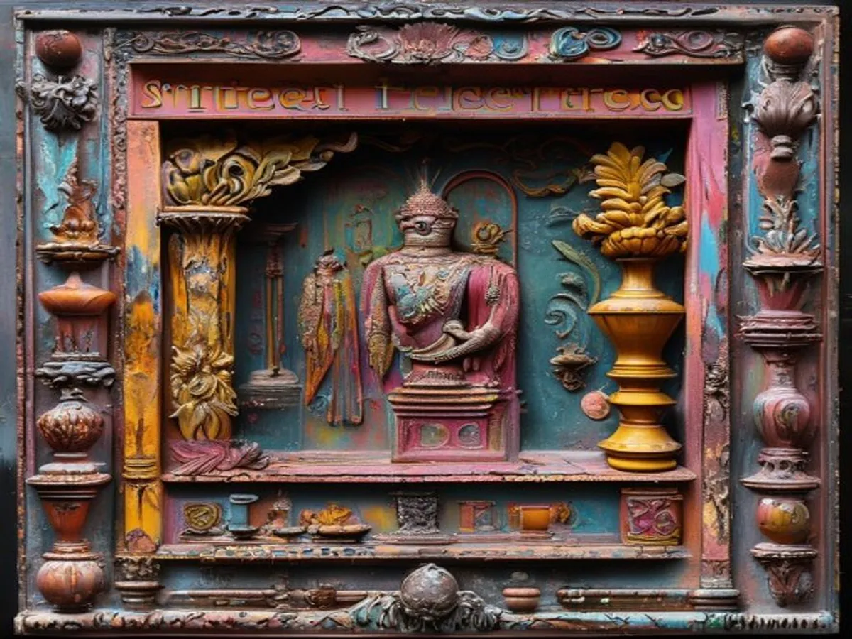 Street Fresco Detail — AI-generated artwork