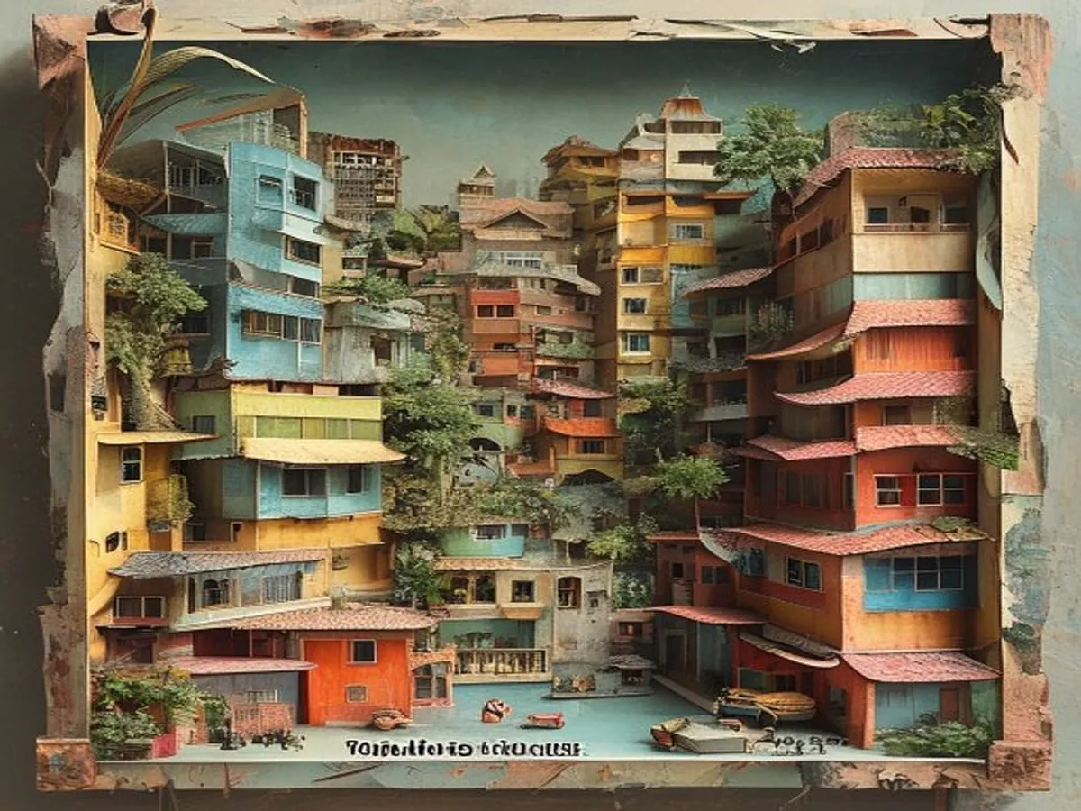 Paper City Layers — AI-generated artwork