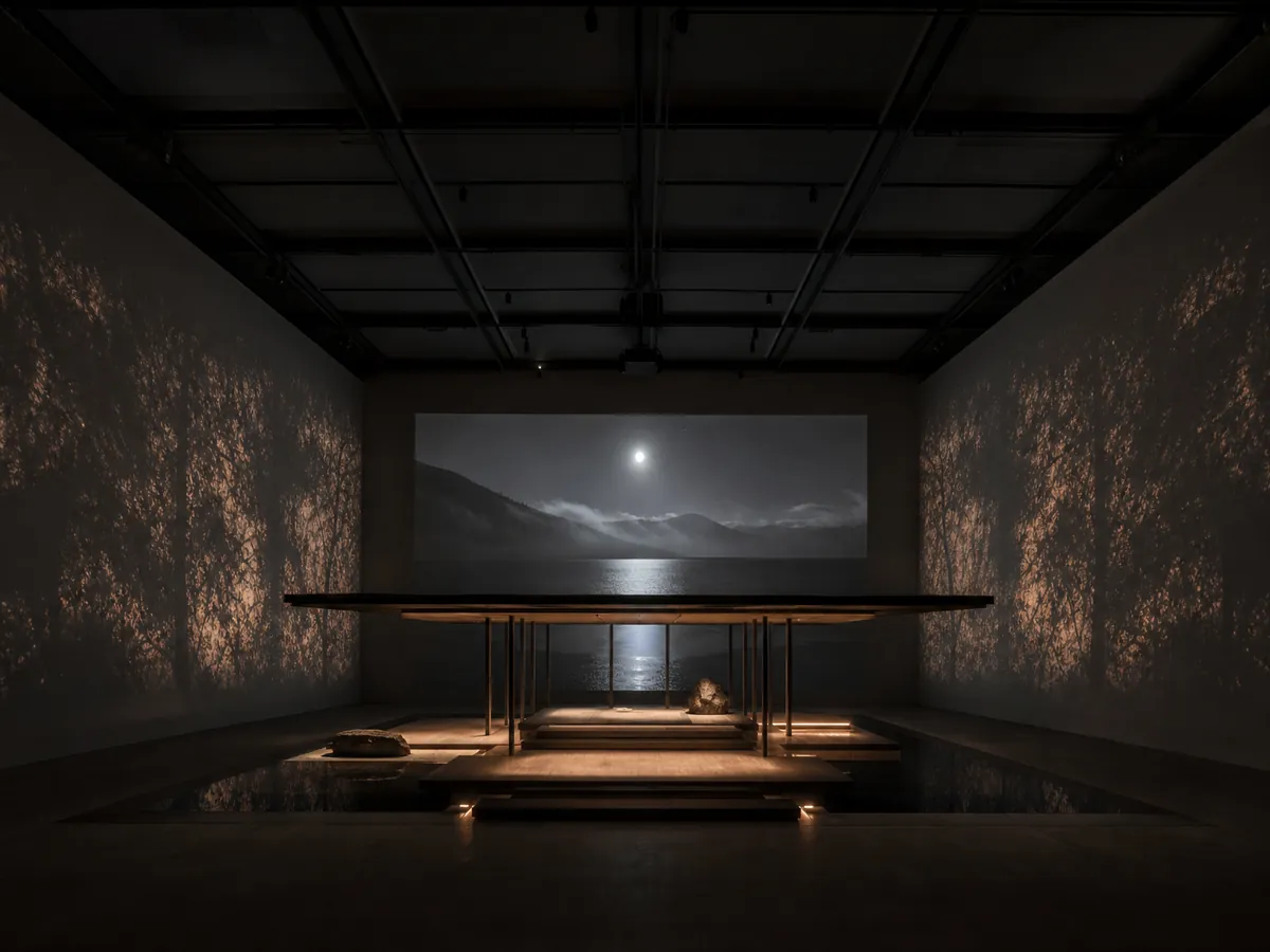 Night Pavilion — AI-generated artwork