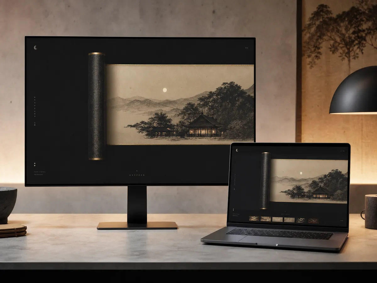 Night Scroll — AI-generated artwork