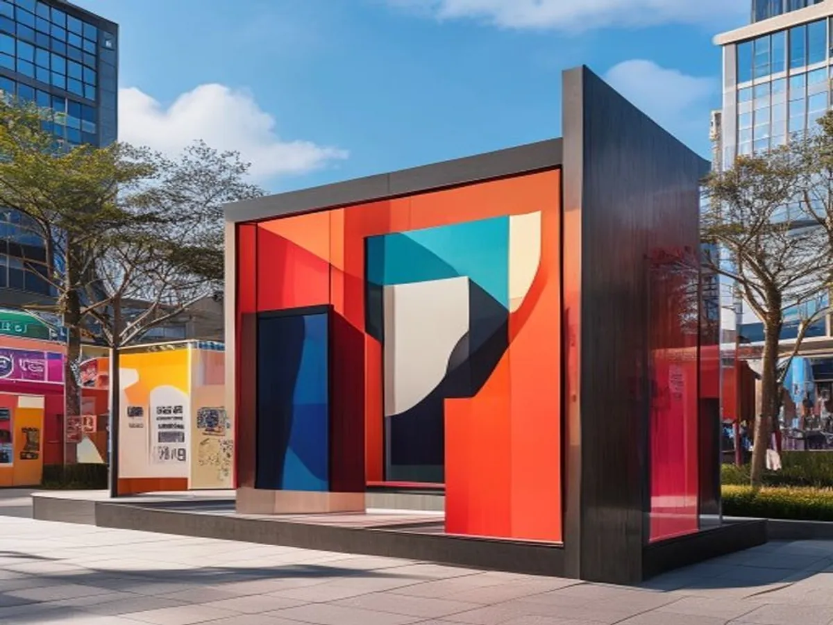 Plaza Frame — AI-generated artwork