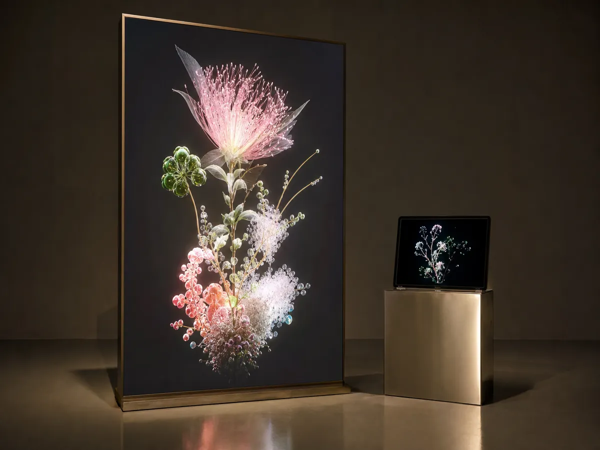 Synth Flora — AI-generated artwork