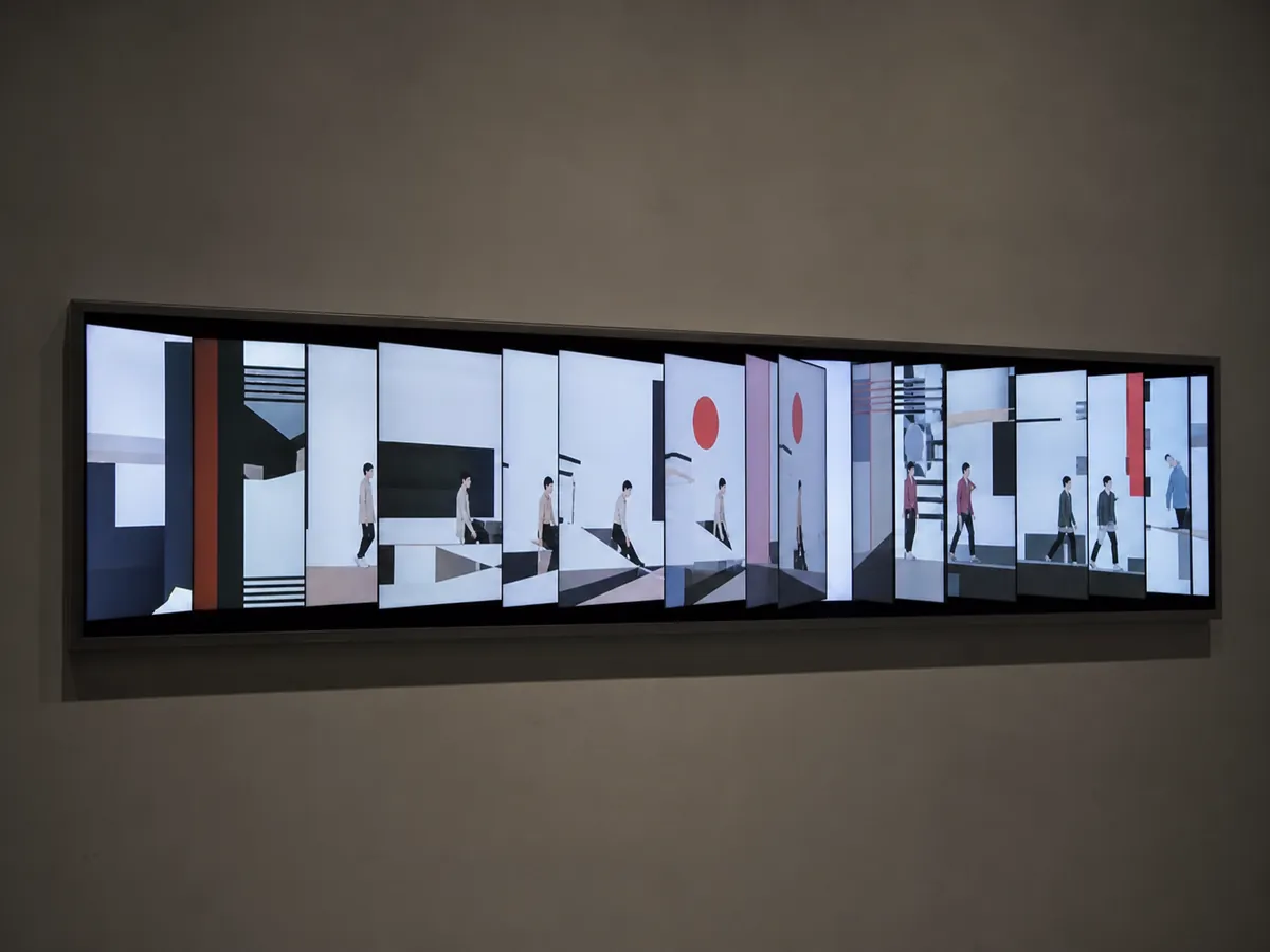 Stagger Grid — AI-generated artwork