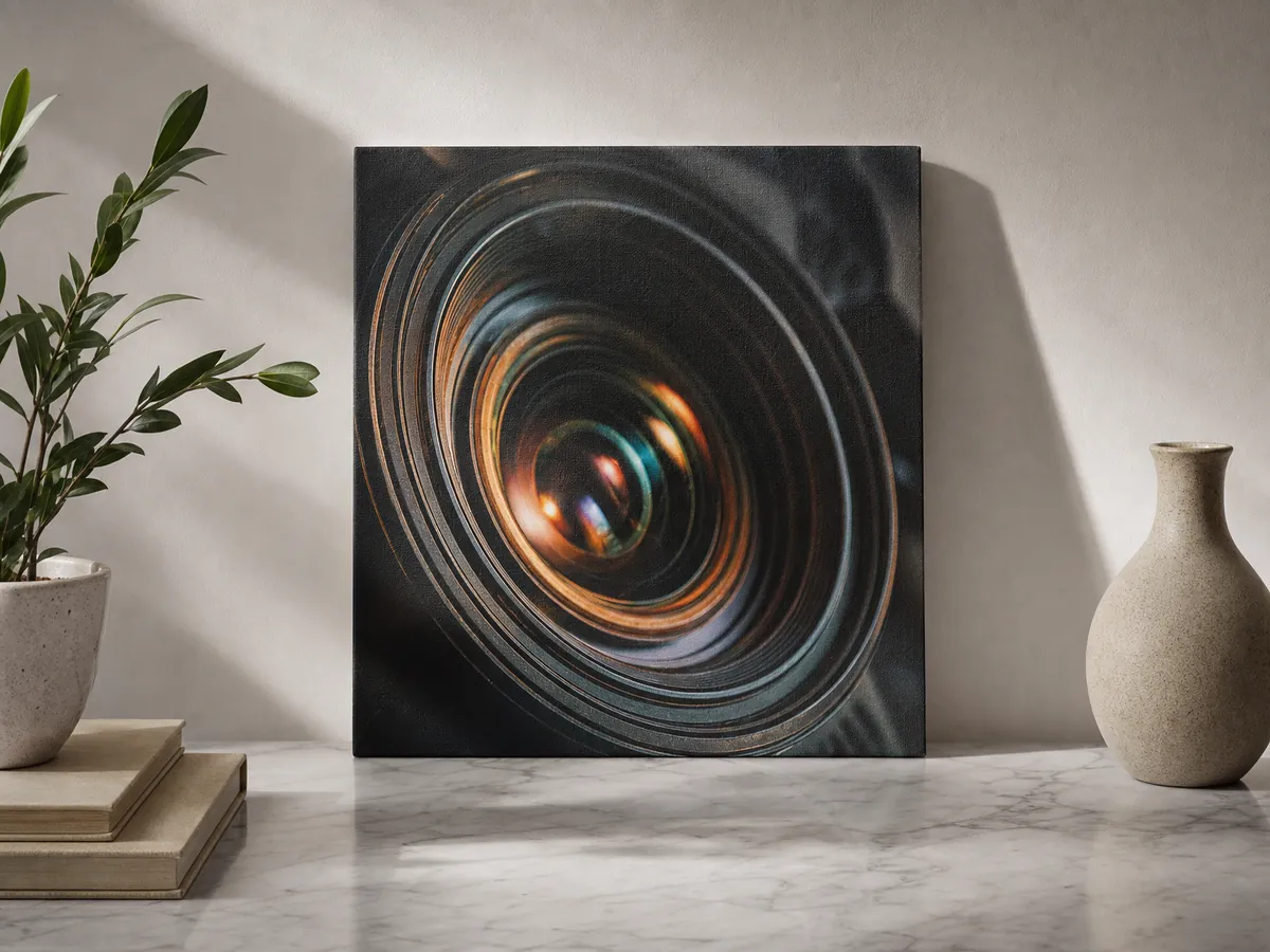 Lens Closeup — AI-generated artwork