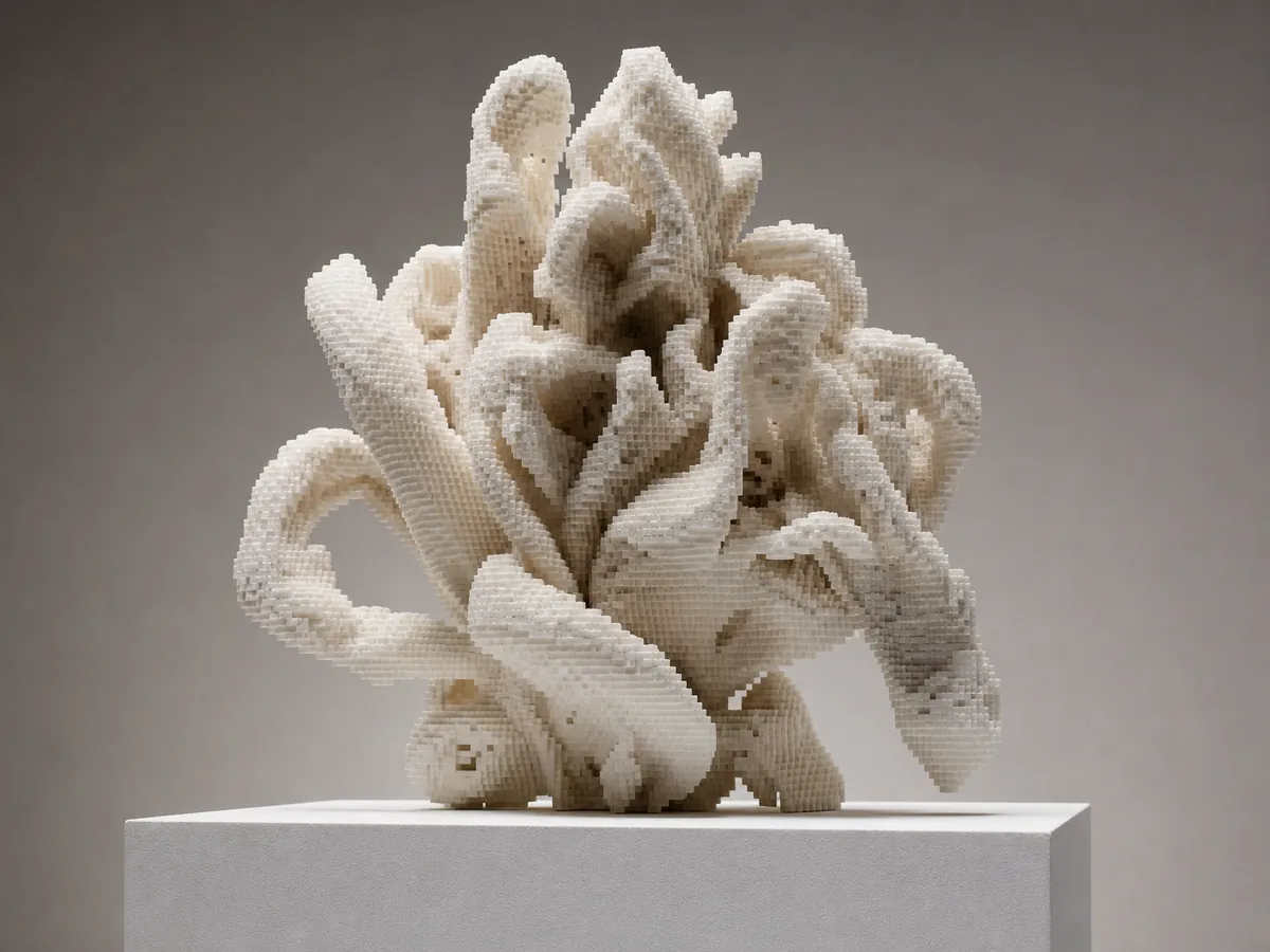 Voxel Bloom — AI-generated artwork