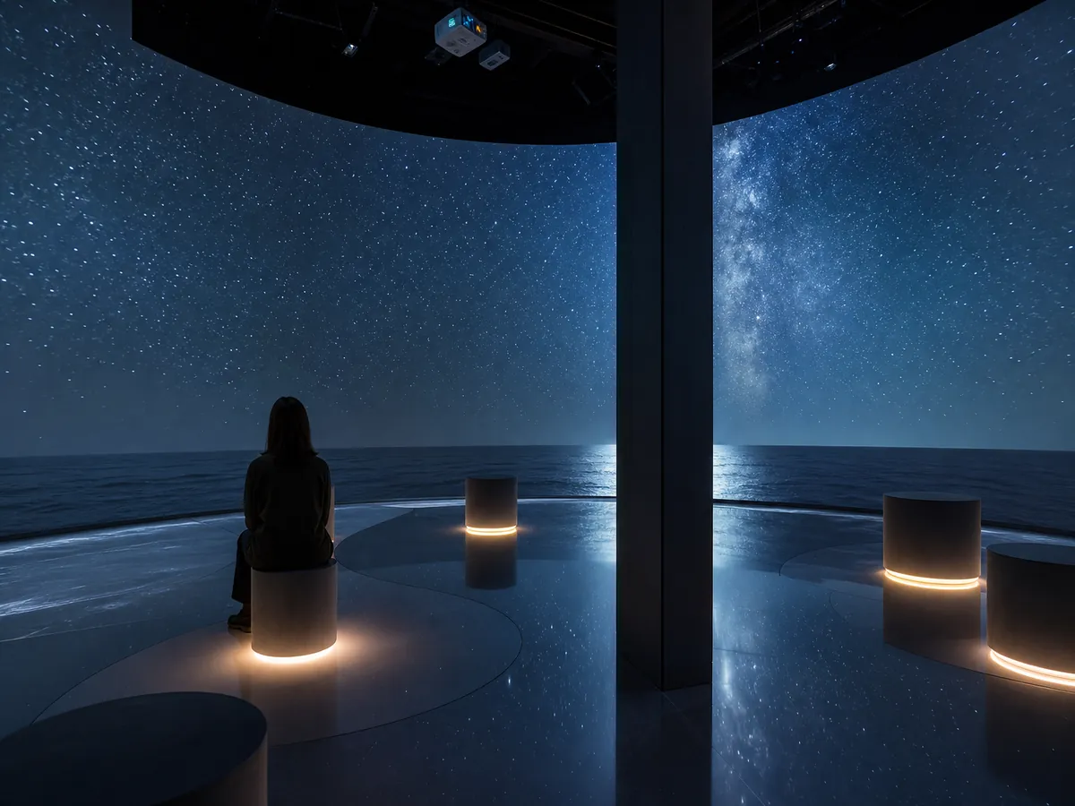 Night Pavilion — AI-generated artwork