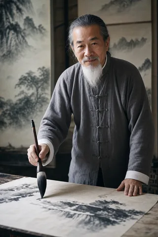 AI-generated virtual artist Chen Weiming