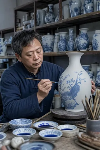 AI-generated virtual artist Wang Jianguo