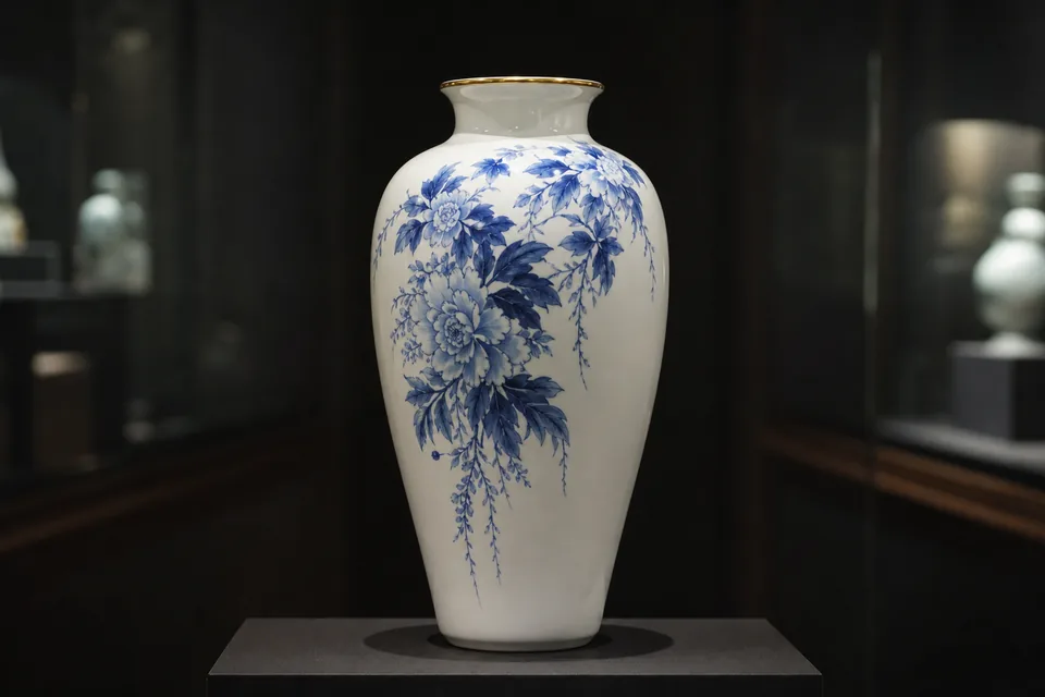 코발트 캐스케이드 — AI-generated artwork