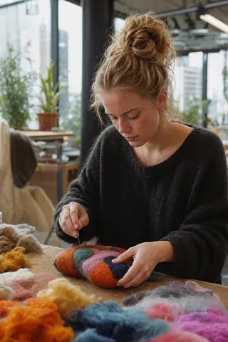 AI-generated virtual artist Mila Visser