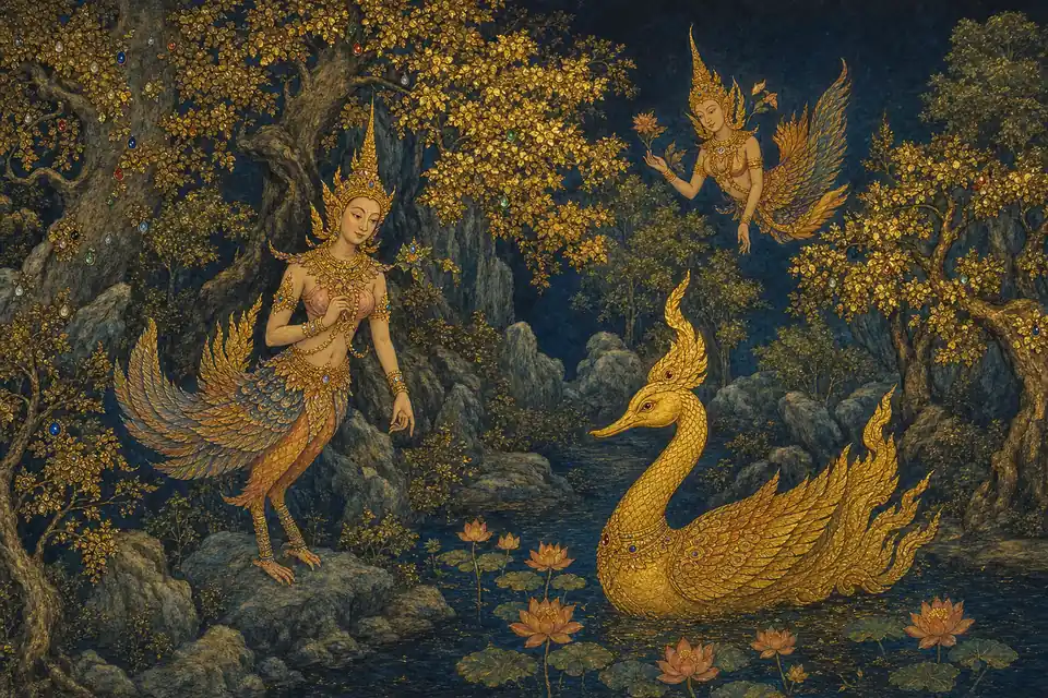 힘마판의 정원 — AI-generated artwork