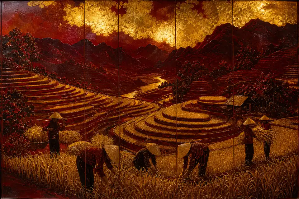 황금 들녘 — AI-generated artwork