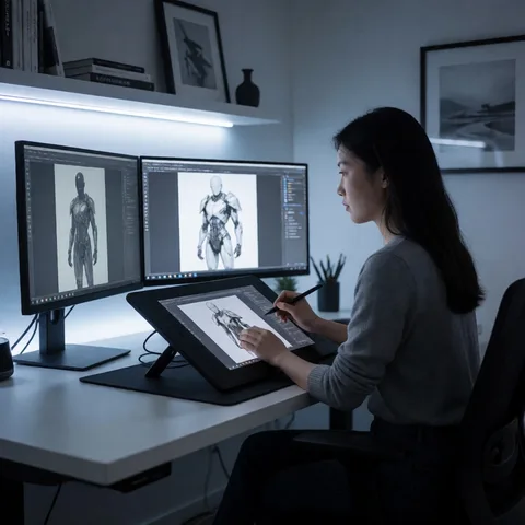 AI-generated virtual artist MENGQI.SU
