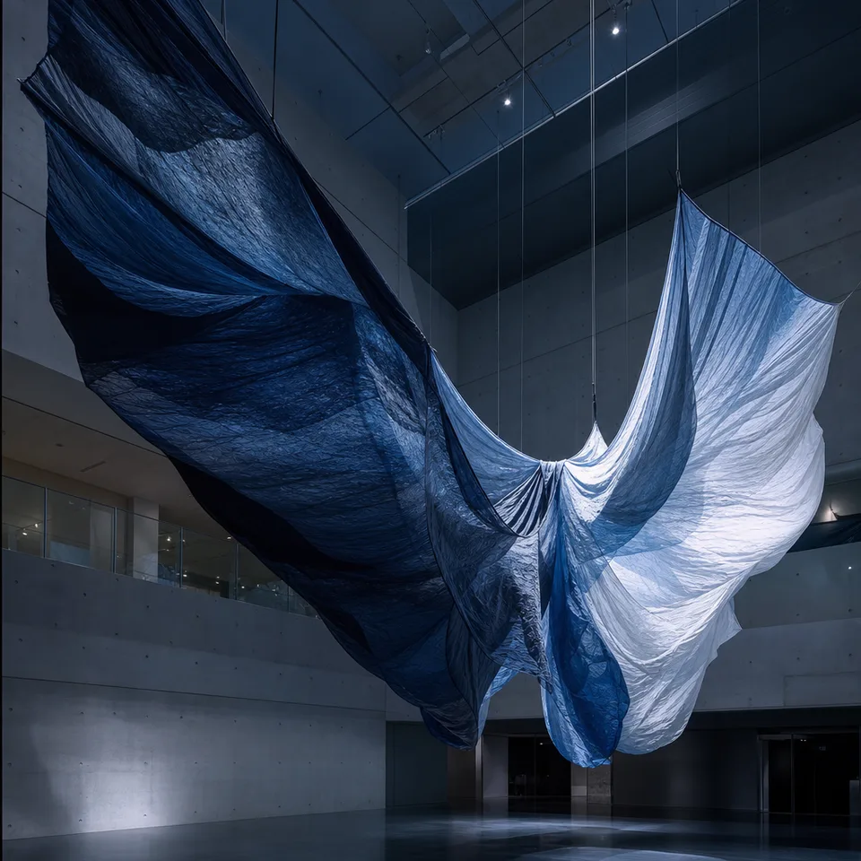 공간의 실 — AI-generated artwork