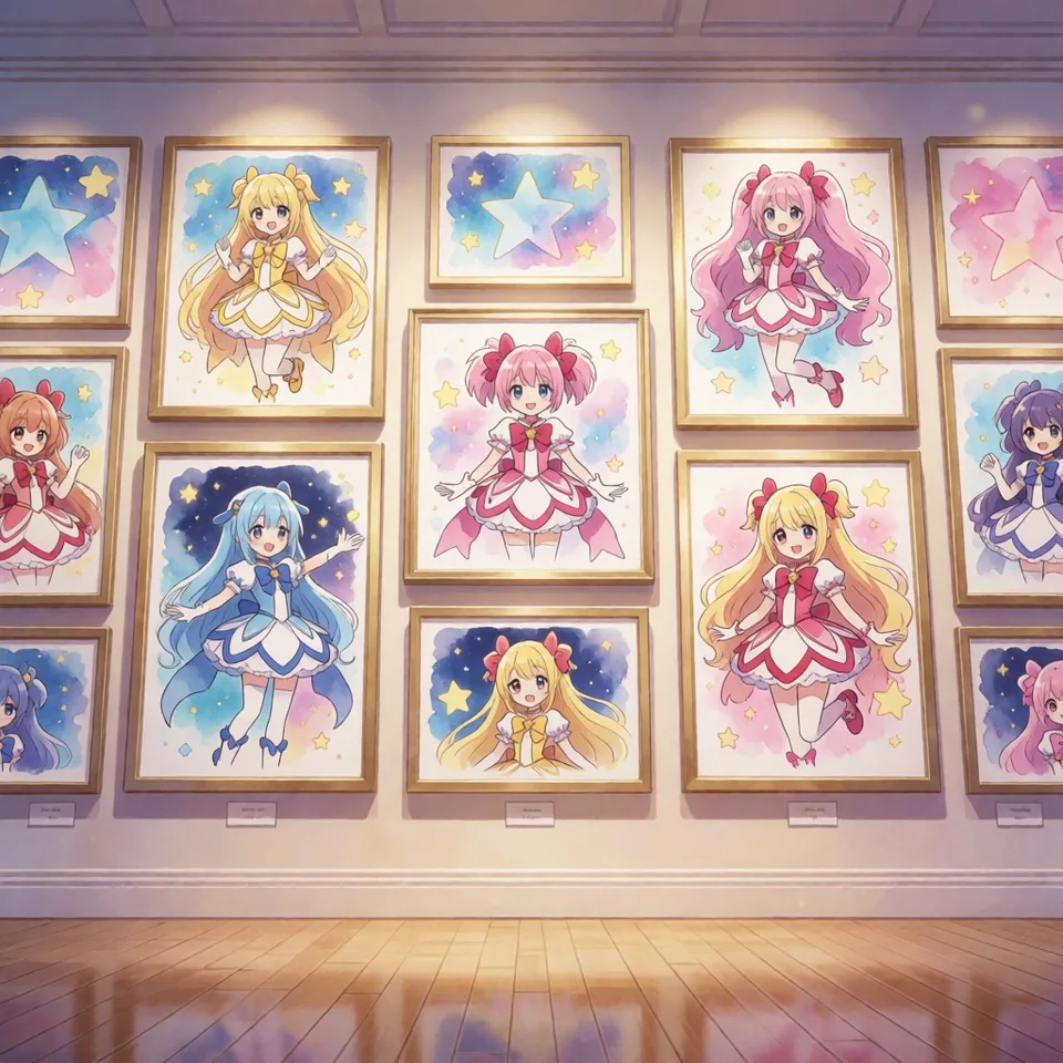 아리아 원화 전시관 — AI-generated artwork