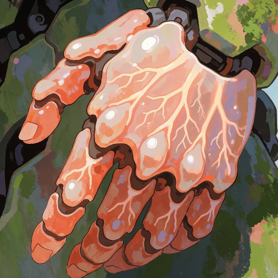 발광 정맥 디테일 — AI-generated artwork