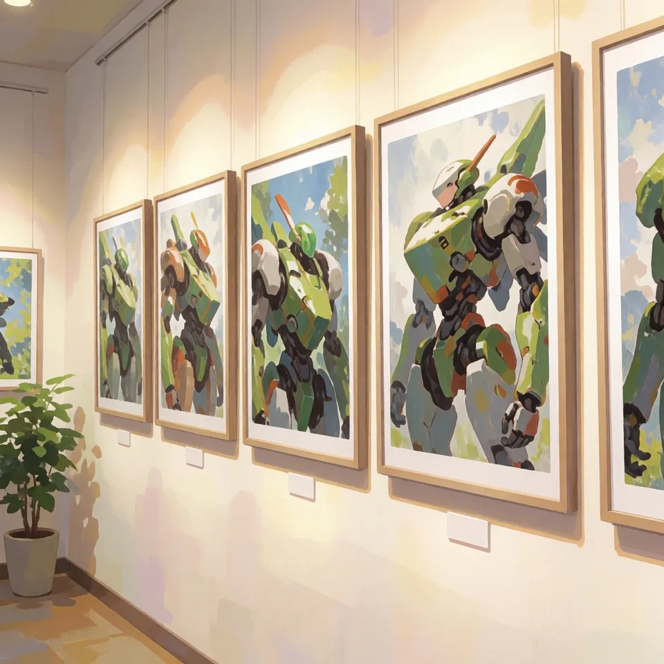 블룸카르마 갤러리 전시 — AI-generated artwork