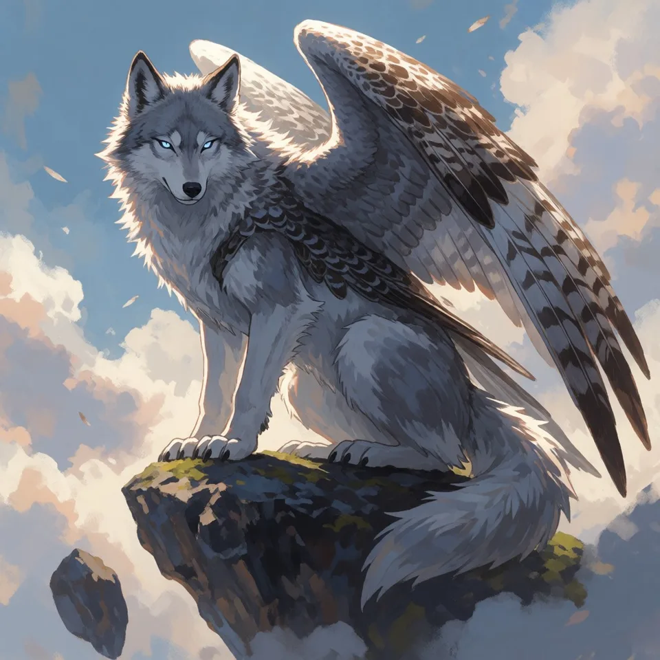 글라이더울프의 초상 — AI-generated artwork
