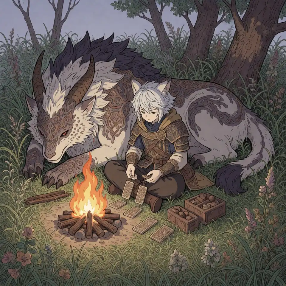 변경의 야영지 — AI-generated artwork