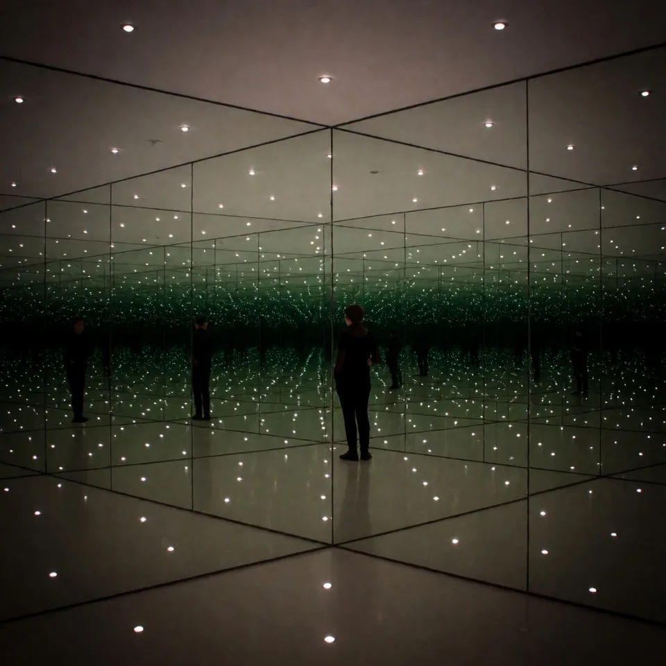 무한 거울방 — AI-generated artwork