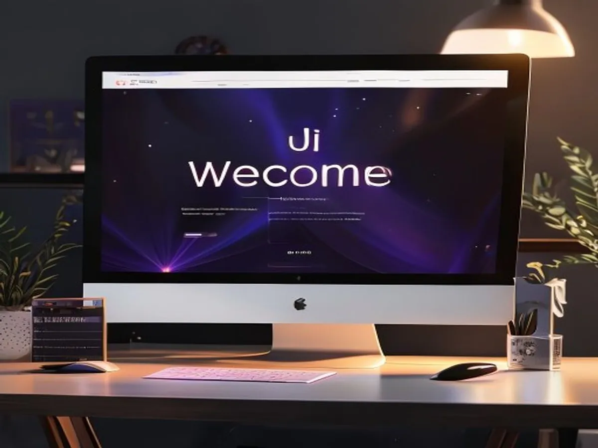 Neon Welcome — AI-generated artwork